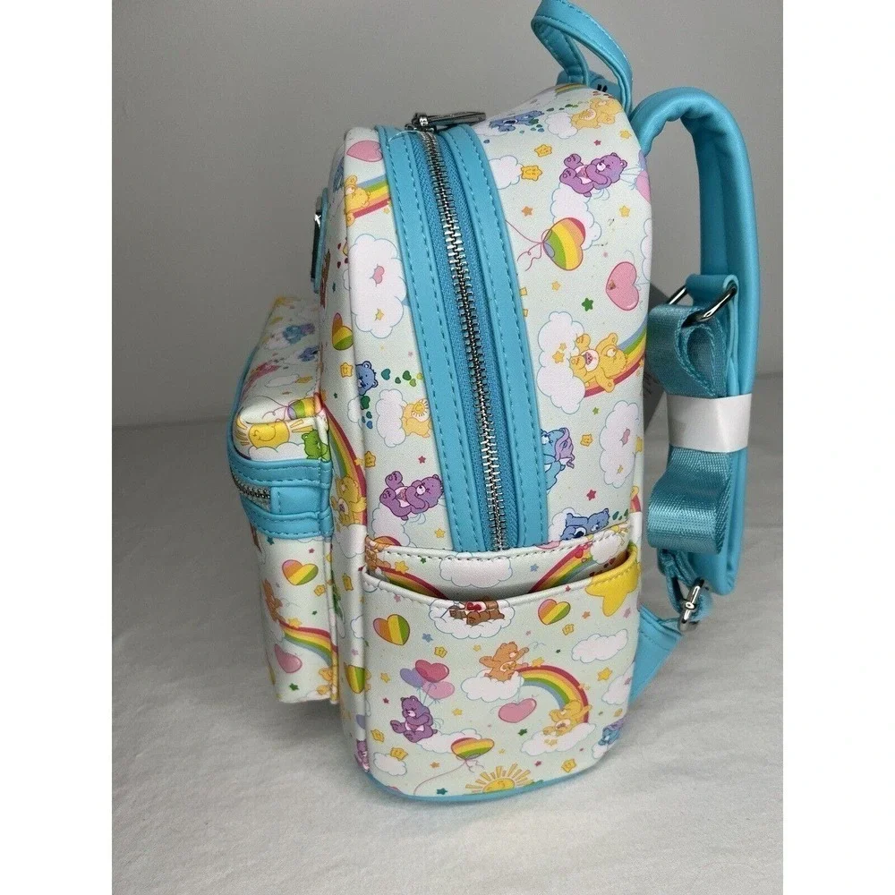 NWT Loungefly Care Bears Rainbow Colorful Mini Backpack